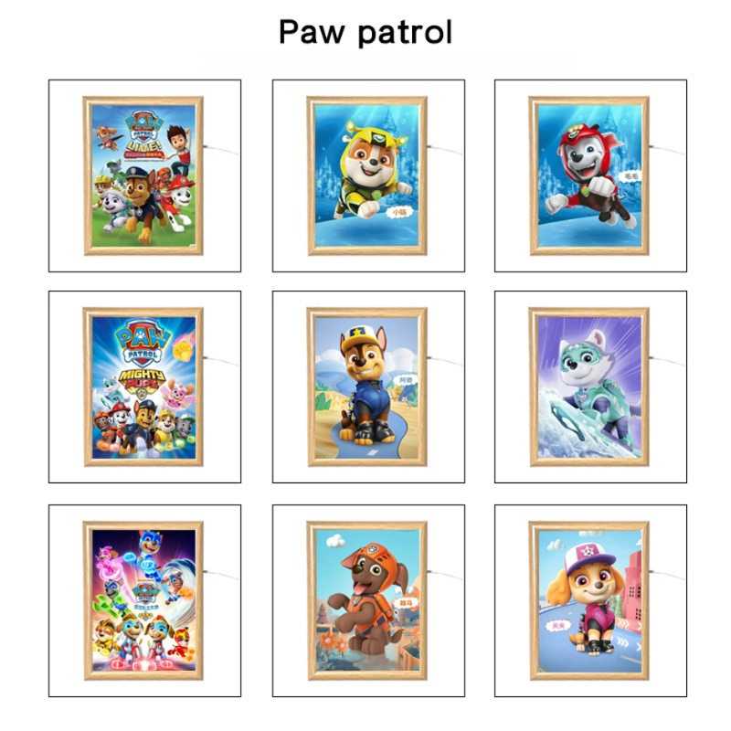 Cosplay Prop Painting - Paw Patrol Cartoon LED-Nachtlicht Dekorative Malerei