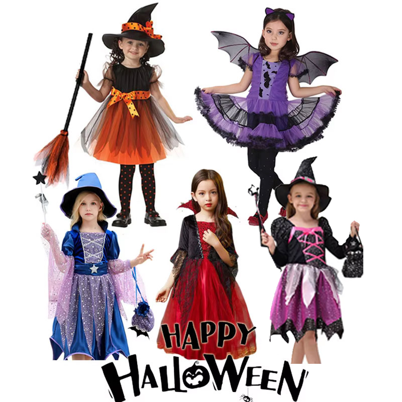 Cosplay Bat Prop - Halloween-Kostüm für Mädchen, Kleid, Scarlet Witch,