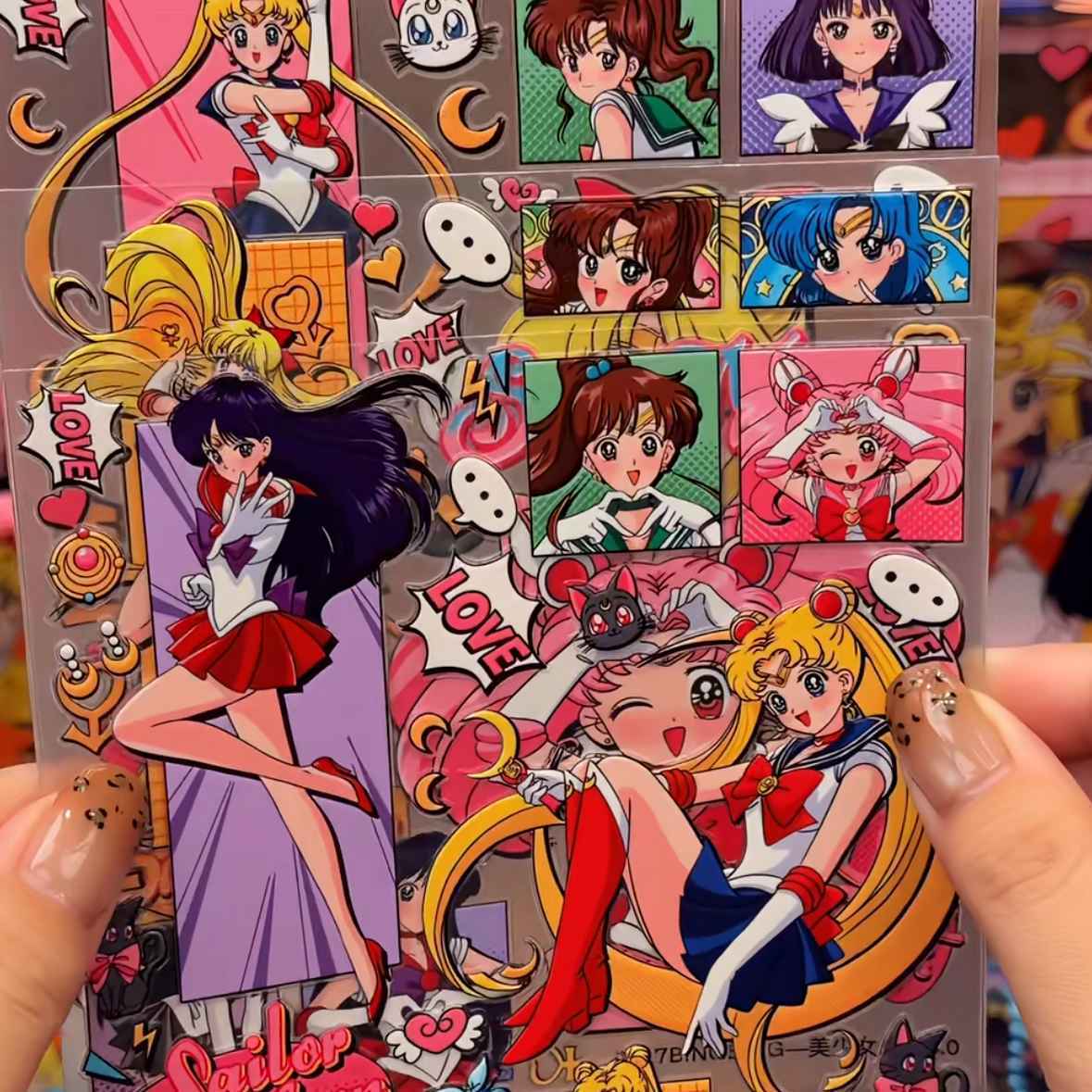 Cosplay Prop Diy - Sailor Moon Jelly 3D 5D Planer-Dekorationsaufkleber