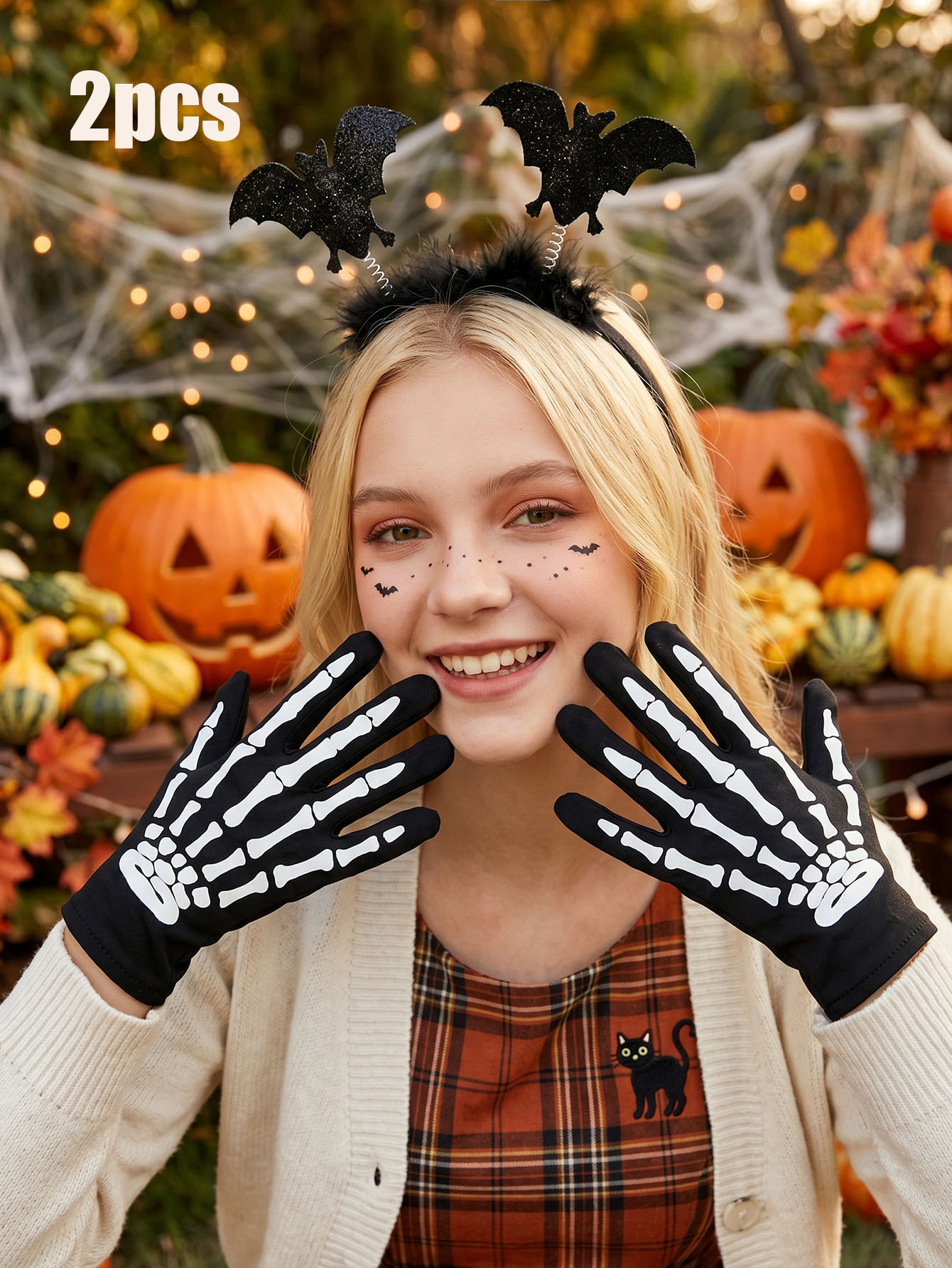 2-teiliges Halloween-Zubehör-S – Cosplay Bat Prop Bewertung und Preis