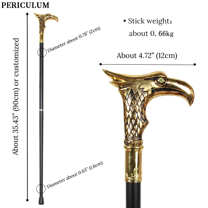 Glänzender Goldener Adlerkopf- – Detachable Cosplay Prop Bewertung und Preis