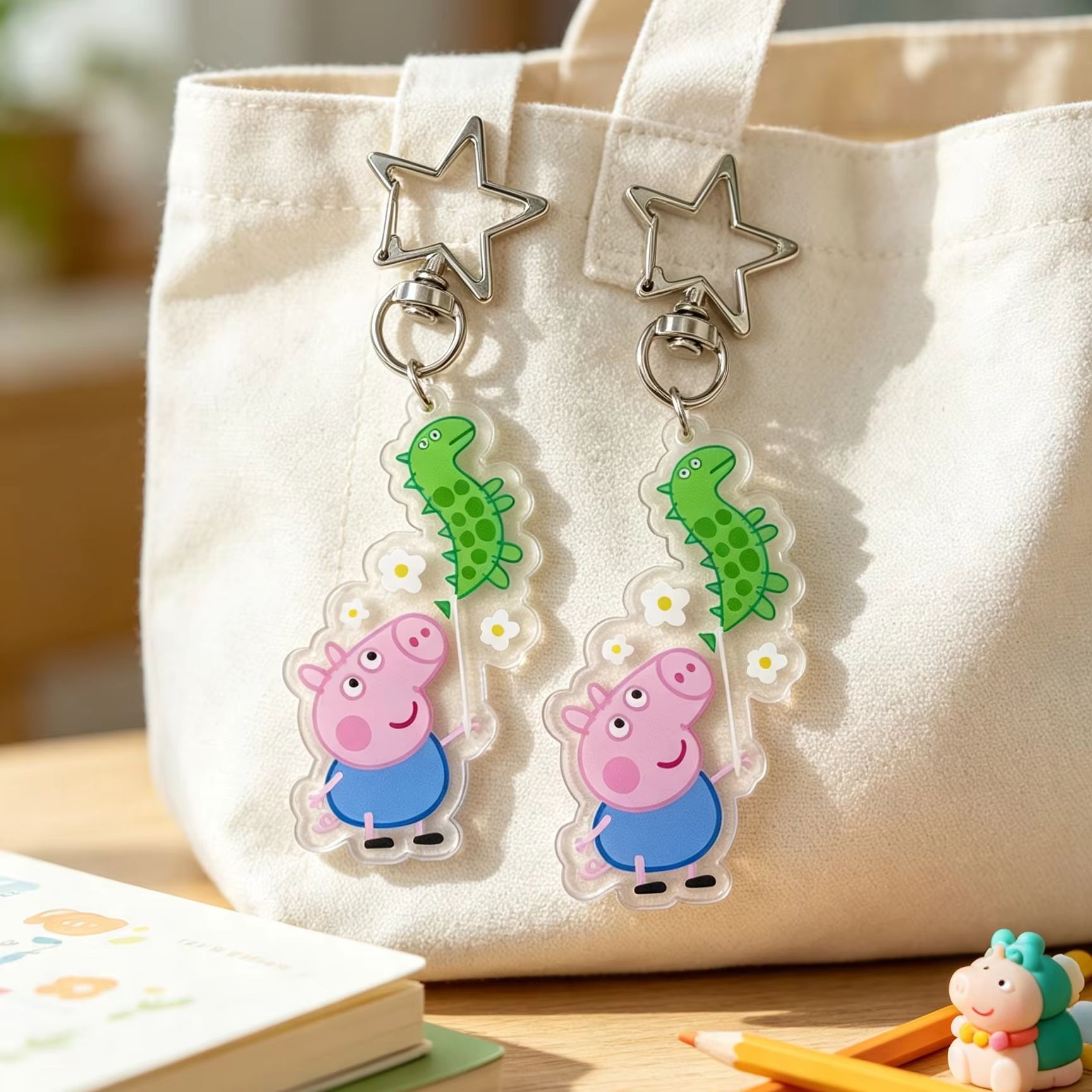Peppa Pig George Acrylfigur Sc – Cosplay Prop Diy Bewertung und Preis